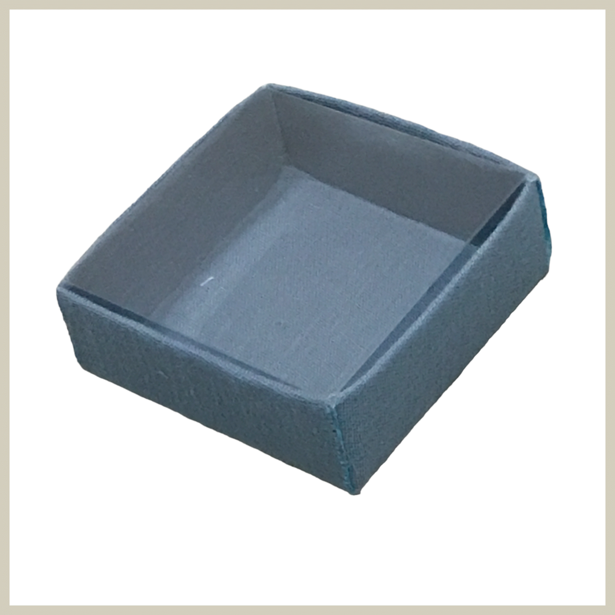 Tetra quadratische Box 7x7cm blau