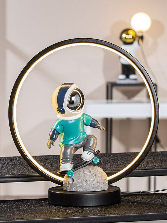 LED Leuchte "Astronaut im Mond" blue