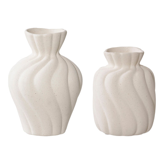 Vase  Weiss, 2er Set