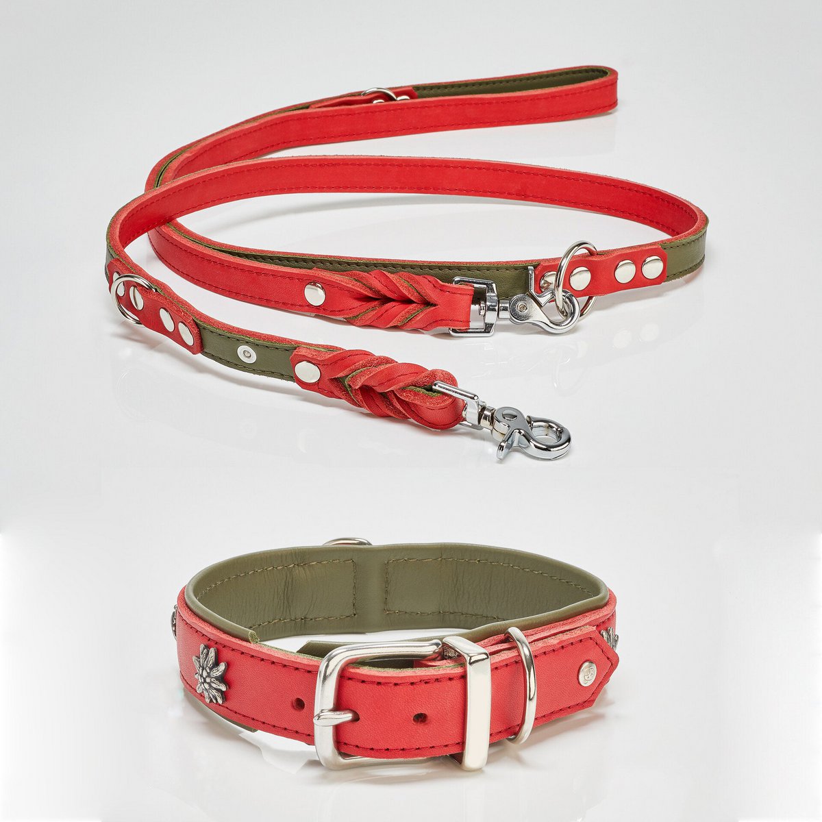 EDELWEISS - Elegantes Hundehalsband mit stilvollen Applikationen