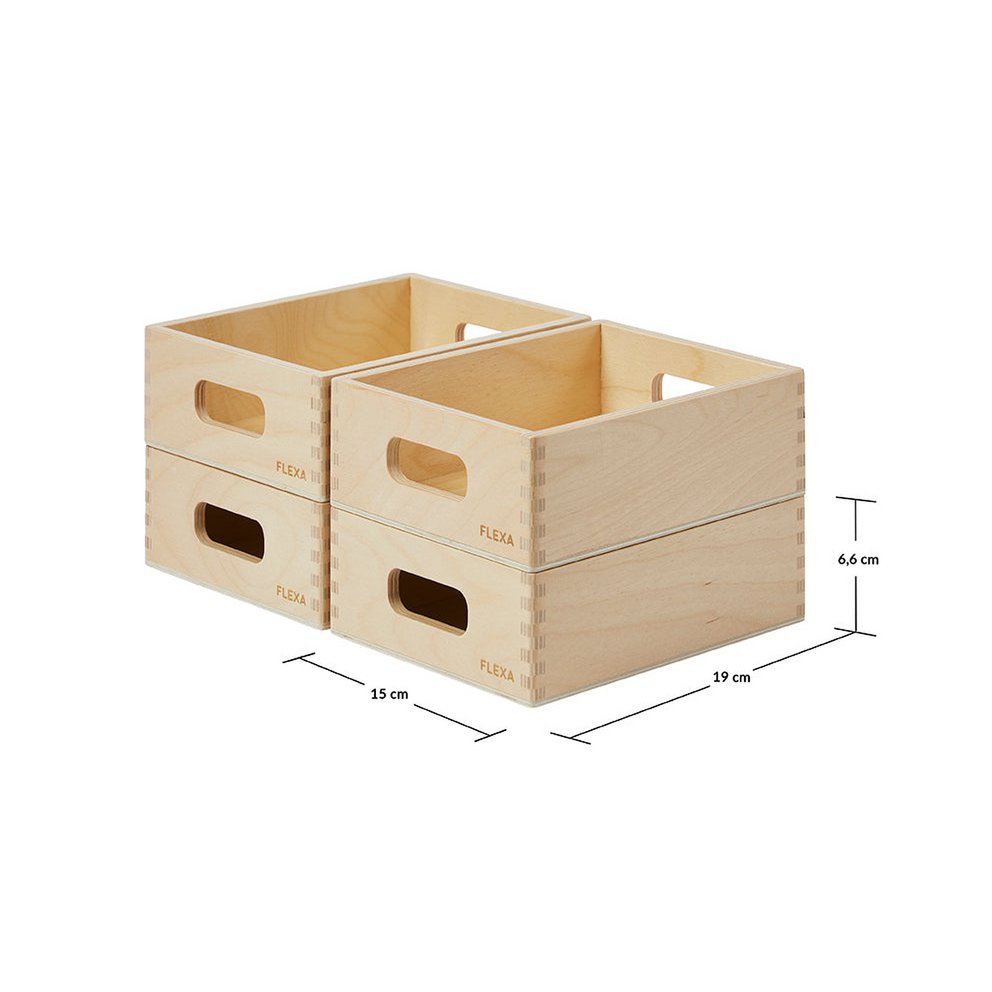 Holzspeicherbox Set - Mini