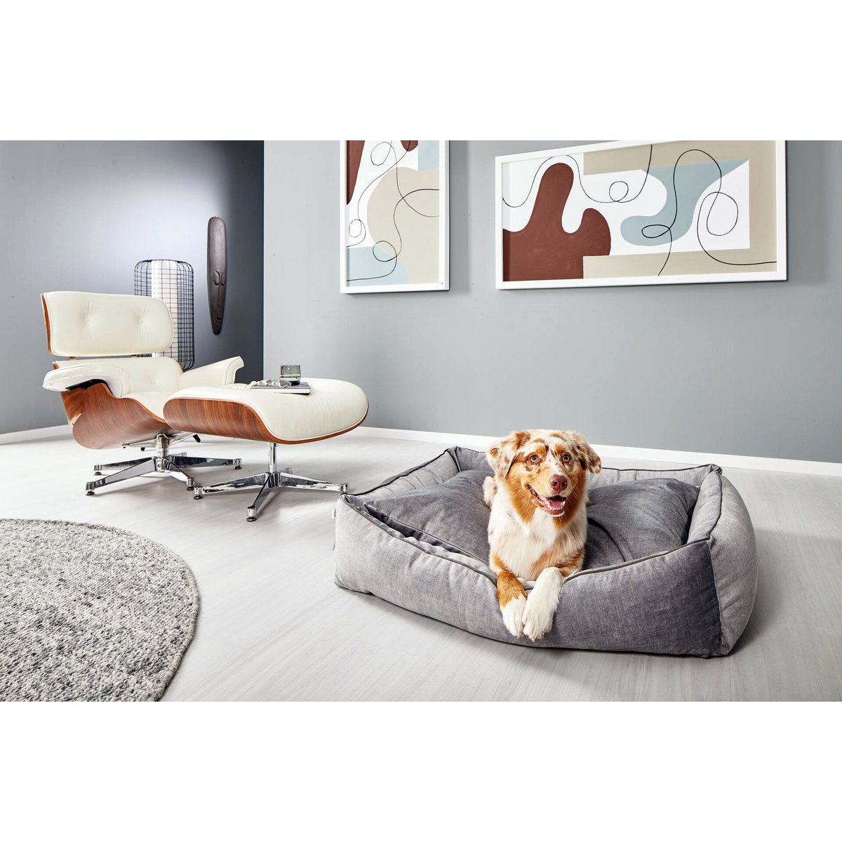 CLASSIC Hundebett - GLAM SILVER