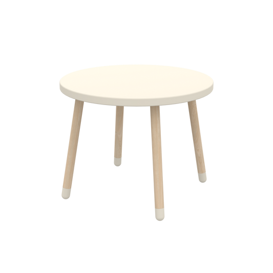 Punkte Play Table, D60 cm, MDF, Creme