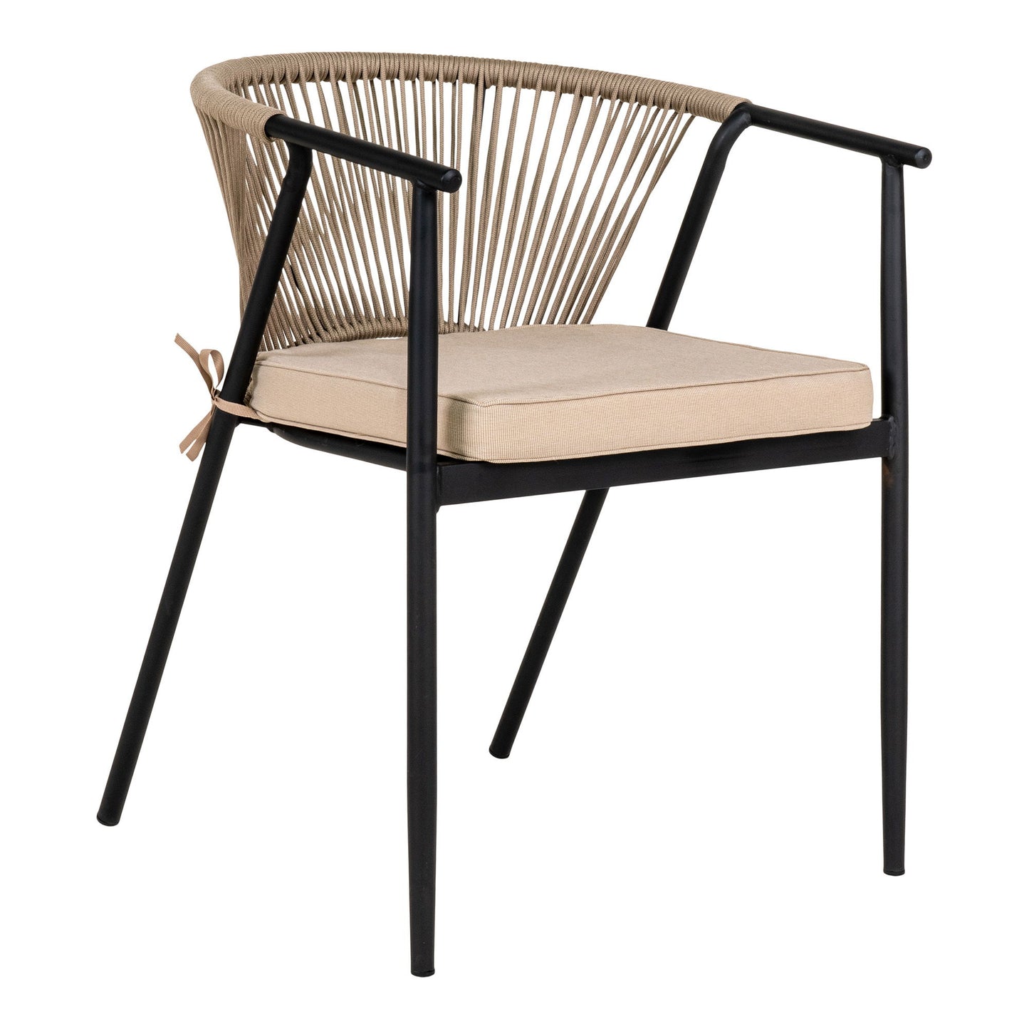 Napoli Dining Chair  Grau / Schwarz