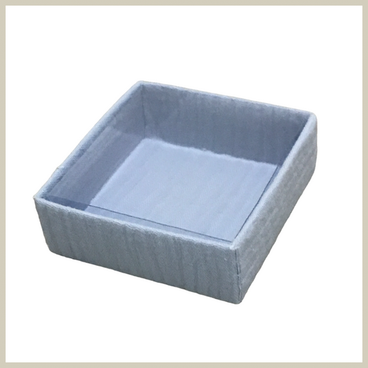 Tetra quadratische Box 7x7cm babyblau