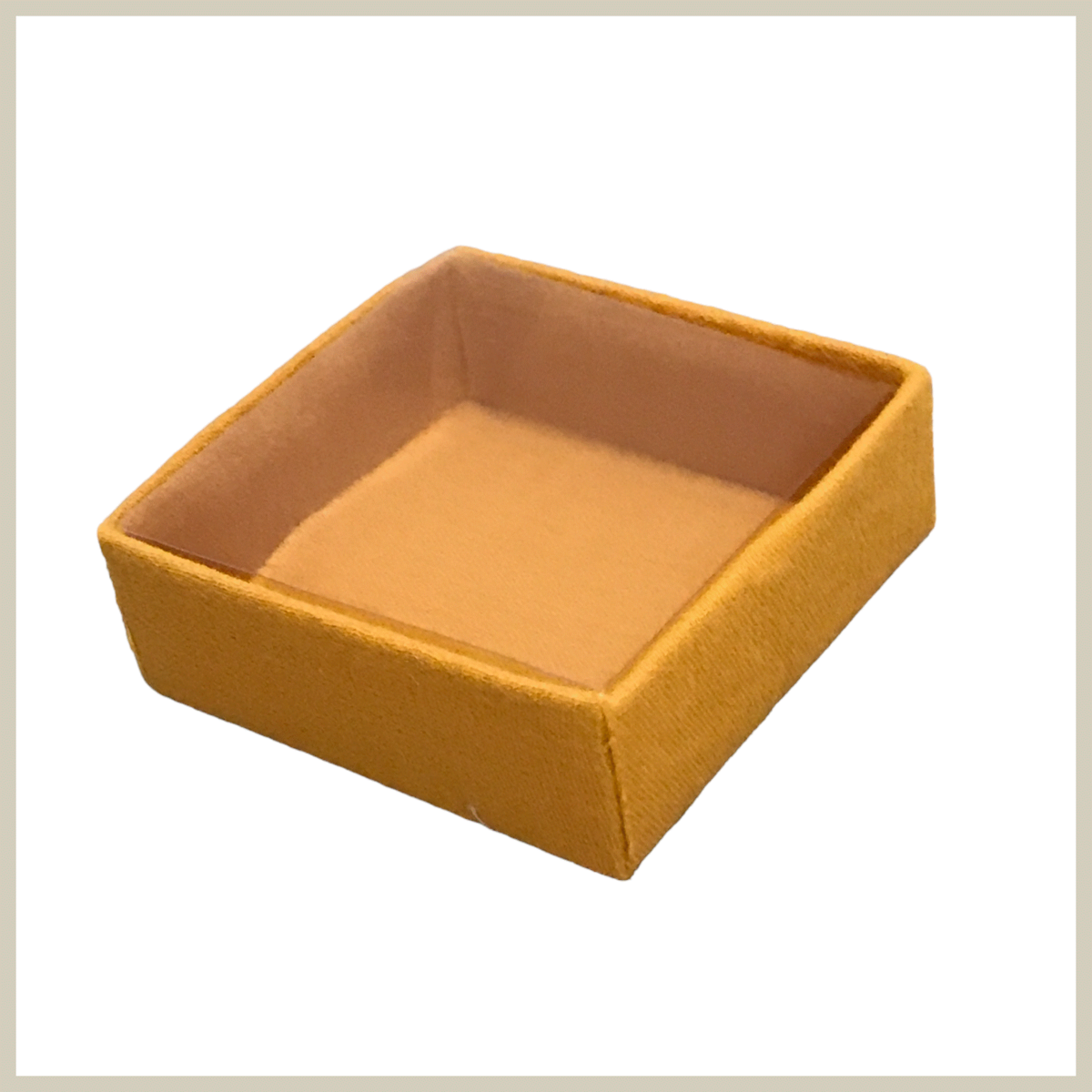 Tetra quadratische Box 7x7cm Safran